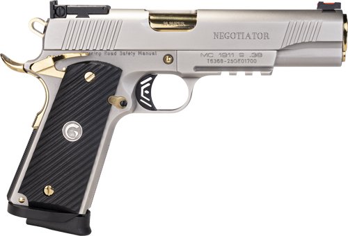GIRSAN 1911 NEGOTIATOR TALO - 38 SUPER 5" 9RD TITANIUM/GOLD