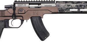 CHRISTENSEN MPR RIMFRE 22WMR - 16" CF/CHASSIS BROWN ADJ FLDG