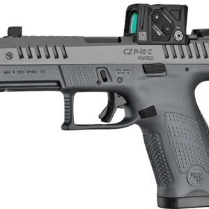 CZ P-10 C OR PORTED 9MM 4" FS - 15RD BLACK NITRIDE GRAY COA