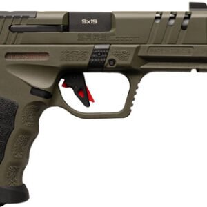 SAR SAR9 COMPACT SOCOM COMP 9M - 4.7" BBL 15/21 RD MAG SF GREEN