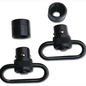 GROVTEC PUSH BUTTON SWIVEL SET - BLACK 1" 2-PACK