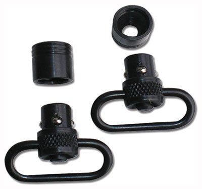GROVTEC PUSH BUTTON SWIVEL SET - BLACK 1" 2-PACK