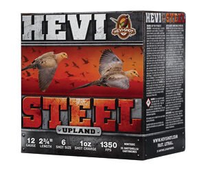 HEVI STL UPLND 12GA 2.75" #6 25/250
