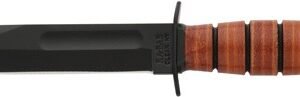 KA-BAR FIGHTING/UTILITY KNIFE - 5.25" SHORT W/LTHR SHTH USMC