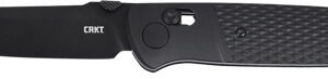 CRKT COUNTERPART 3.38" PLAIN - EDGE BLACKOUT CROSSBAR LOCK