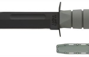 KA-BAR FIGHTING/UTILITY KNIFE - 7" W/PLASTIC SHEATH F-GREEN