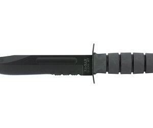 KBAR FIGHTING KNF 7" BLK SRTD W/STH