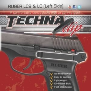 TECHNA CLIP HANDGUN RETENTION - CLIP RUGER LC9/LC380 LEFT