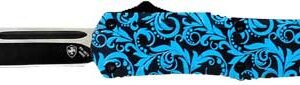 TEMPLAR KNIFE LARGE OTF MAIDEN - TEAL 3.5" BLACK DROP POINT