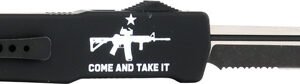 TEMPLAR KNIFE LARGE ZINC OTF - COME & TAKE IT AR 3.5" D2