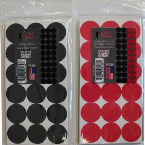 SPLATTER SHOT TARGET REPAIR - PASTERS 1" RED/BLACK 432CT