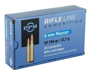 PPU 8MM MAUSER SP 196GR 20/200