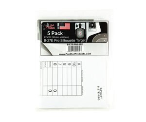 PROSHOT 23"X35" B27 SILH 5PK