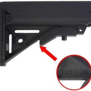 J&E 3RD GEN ARMORY SOPMOD - AR15 BUTTSTOCK BLACK