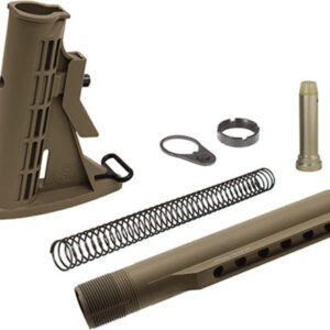 UTG STOCK ASSEMBLY AR-15 FDE - 6 POSITION MIL-SPEC