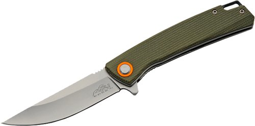 SZCO RUC 4" GREEN MICARTA - FOLDER D2 STEEL BLADE