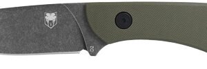 COBRATEC D2 SKINNER 3.75" FULL - TANG OD GREEN G10 W/SHEATH