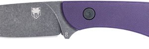 COBRATEC D2 SKINNER 3.75" FULL - TANG PURPLE G10 W/KYDEX SHEAT
