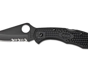 SPYDERCO DELICA4 COMBO BLADE BLK
