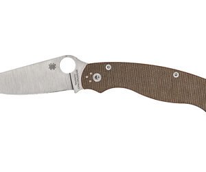 SPYDERCO MILITARY 2 CPM BRN CANVAS