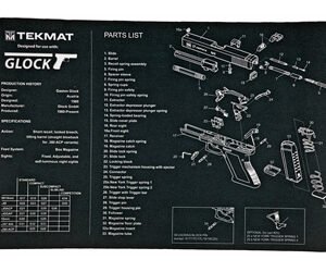 TEKMAT PISTOL MAT FOR GLOCK 17 BLK