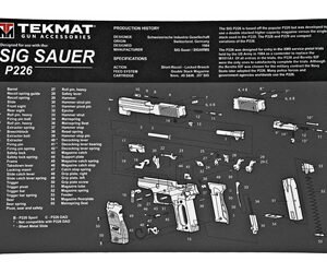 TEKMAT PISTOL MAT SIG P226 BLK