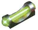 TRUGLO SIGHT LONG BEAD GREEN - W/UNIVERSAL THREAD ADAPTERS