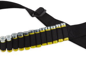 BULLDOG SHOTGUN AMMO BELT - HOLDS 20 SHELLS ADJUSTABLE BLK