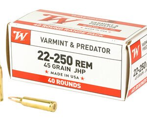 WIN USA 22-250 REM 45GR JHP 40/400