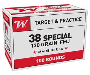 WIN USA TRGT 38SPL 130GR FMJ 100/500