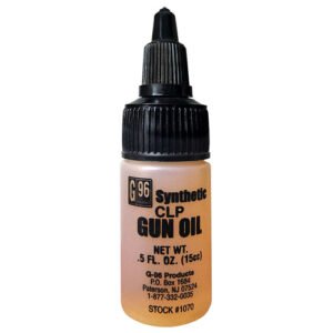 G96 SYNTHETIC CLP GUN OIL - U.S. ARMY APPROVED - 0.5 OZ. PLASTIC BOTTLE