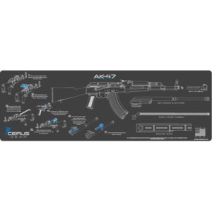 AK-47 INSTRUCTIONAL PROMAT - CHARCOAL GRAY/CERUS BLUE