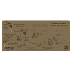 M&P SHIELD INSTRUCTIONAL PROMAT - COYOTE TAN