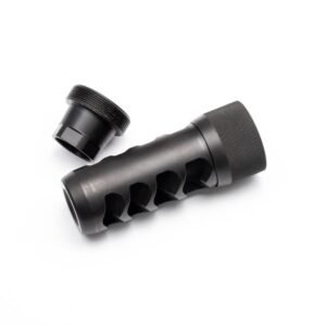 Area 419 Sidewinder Magnum Self Timing Muzzle Brake 357 cal Black Nitride 5/8-24