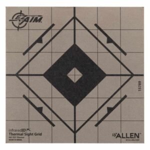 Allen EZ Aim Adhesive Thermal Sight Grid Paper Target 6"