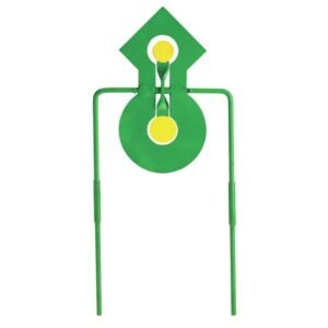 Champion .22 Double Reaction Metal Spinner Target Green Yellow