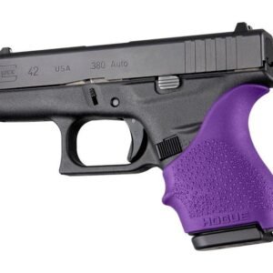 Hogue HandAll Beaver Tail Grip Sleeve Glock 42 43 Purple