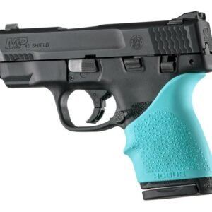 Hogue HandAll Beavertail Grip Sleeve fits S&W M&P Shield 45 Kahr P9/P40/CW9/CW40-Aqua