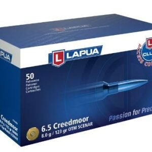 Lapua 6.5 Creedmoor 123 gr Scenar OTM Ammunition 50 rounds