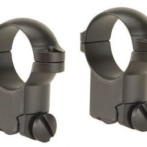 Leupold 2-Piece Solid Steel Ringmounts - Ruger M77 1" Super High Matte Black