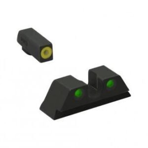 Meprolight ML46500 Hyper-Bright Yellow Ring Front/Green Rear Sights for Taurus 3GC