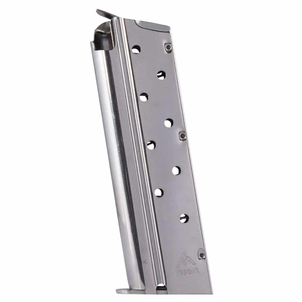 MEC-GAR 1911 Handgun Magazine 9mm Luger HT Nickel 9/rd