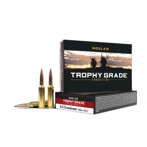 Nosler Accubond Long Range Trophy Grade Rifle Ammunition 6.5mm Creedmoor 142 gr PT 2600 fps 20/ct