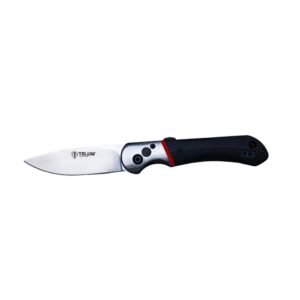 Telum Tremor Tactical Automatic Knife 3-1/2" Drop Point Blade Black