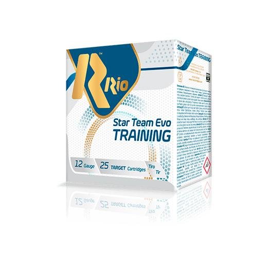 Rio Star Team Evo Training 24 Light Shotshells 12 ga 2-3/4" 1200fps 7/8oz #8 25/ct