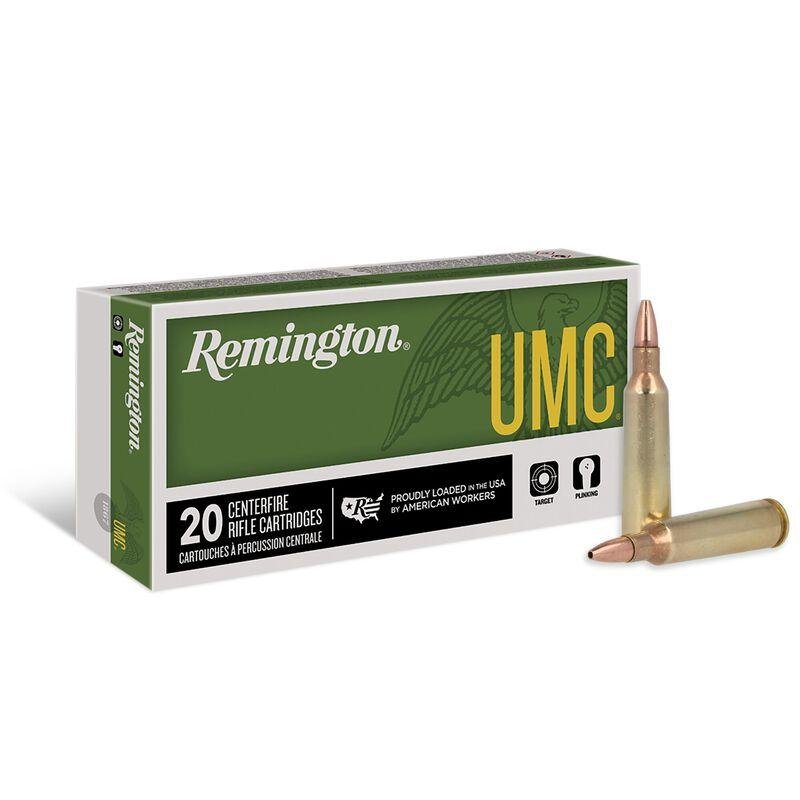 Remington UMC Rifle Ammunition .22-250 Rem 45 gr JHP 4000 fps 20/ct