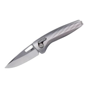 SOG Knives One-Zero XR Folding Knife 3-1/10" Drop Point Blade Silver Black Box