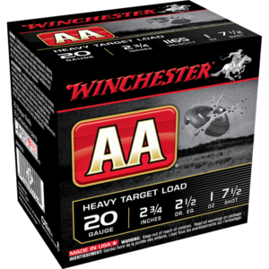 Winchester AA Target 20 ga 2-3/4" 1 oz #7.5 - 25/ct