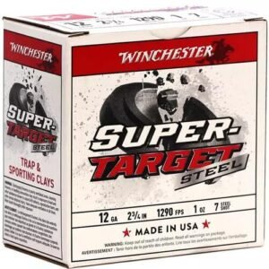 Winchester Super-Target Steel Shotshells 12ga 2-3/4" 1oz 1290 fps #7 25/ct