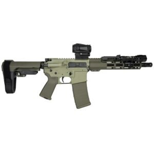 Shark Coast Grassy Knoll AR Pistol Bundle 5.56mm 30rd Magazine 10.5'' Threaded Barrel Vortex Sparc Red Dot Streamlight ProTac SBA3 Brace